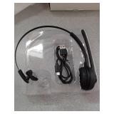 Bluetooth Headset with Microphone,V5.1,Noise Canceling Wireless On Ear Headphones, Bluetooth Headphones with Mic, Phone Headset Mute Button for Laptop, Skype, Call Centers, Office, Trucker