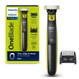 Philips Norelco OneBlade 360 Hybrid Face, Electric Beard Trimmer and Shaver, with 360 Blade Technology, 1x 360 Blade for Face, 5in1 Adjustable Comb, Model QP2724/90