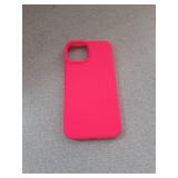 Vooii Compatible with iPhone 14 Case,[Silky Touch Premium Liquid Silicone] [Soft Anti-Scratch Microfiber Lining], Ultra Slim Shockproof Protective Case for iPhone 14 - Hot Pink