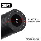 EVIL ENERGY 1/2 Fuel Hose Line Push Lock SAE 30R7 NBR 20FT 300PSI