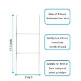 CPTC FLRAE 5 Pack Yard Sign Stakes Metal,17.5