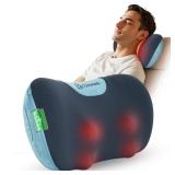 COMFIER Cordless Neck and Back Massager with Heat, Rechargable Massage Pillow for for Neck,Back & Shoulder,Deep Tissue Kneading Back Massager for Home Office,Gifts for Dad,Mom