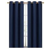 Diraysid Blackout Curtains for Bedroom Grommet Thermal Insulated Room Darkening Curtains (42 x 84 Inch, 2 Panels, Navy Blue)
