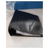 BENT,SEE PHOTOS Playbill Binder - 10 x 9.5 in, 4-Inch Spine, 3-Ring, Black Leatherette Cover - Folder with 30 Plastic Sleeves - 2 Pockets Per Sleeve