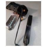 FEBOTE Heated Ionic Hair Straightening Brush for Men - 5 Temperature Settings, Anti-Scald, Beard Shaper & Travel Bag