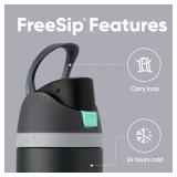Owala FreeSip Insulated Stainless Steel Water Bottle with Straw for Sports and Travel, BPA-Free, 24oz, Foggy Tide