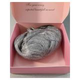 Grey Hair Topper for Women with Thinning Hair Short Pixie Cut Toppers Hair Pieces for Women Hair Topper for a Voluminous, Trendy Style - Perfect for Thin or Fine Hair Add Volume & Style with Seamless