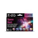 Missing One Vallejo - The Shifters Space Dust | Set of 6 Metallic Acrylic Airbrush Colours | Ideal for Painting Fantasy Figures and Wargames | Contains 5 bottles x 17 ml (0.57 fl.oz.)