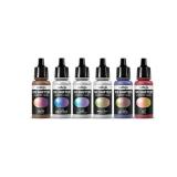 Missing One Vallejo - The Shifters Space Dust | Set of 6 Metallic Acrylic Airbrush Colours | Ideal for Painting Fantasy Figures and Wargames | Contains 5 bottles x 17 ml (0.57 fl.oz.)
