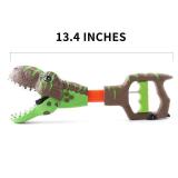 DINOBROS Dinosaur Chomper Toys for Kids with 3 Roar Sounds and Light Jurassic Dinosaurs Grabber Claw T-Rex Reacher Robot Hand Pincher Dino Snapper