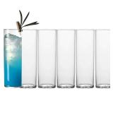 Drinking Glasses 12oz, Thin Collins Glasses Set of 6,Clear Tall Glass Cups For Water, Juice, Beer, Drinks, and Cocktails and Mixed Drinks (6pcs CollinsGlass 180mm)