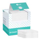 Ditoi Disposable Face Towels,Ultra Thick Face Towelettes XL, Lint-Free Facial Wipes for Makeup Removal & Gentle Skin Care,50 Count, 10\"Ã12\", Pearl-textured