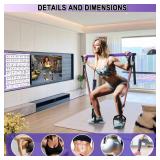 Portable Home Gym, Pilates bar& Resistance Band bar Combo Set with Handles. Versatile Fitness Equipment for Total Body Workouts - Comes with Workout Posters and Videos