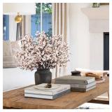HIAGROW Babys Breath Artificial Flowers, 8 Bundles White Real Touch Fake Flowers Silk Flowers Bulk for Vase Home Office Wedding Spring Indoor Outdoor Centerpiece Table Party Decorations