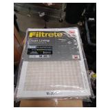 Filtrete Air Filter  MPR 300  MERV 5  Clean Living Basic Dust 3-Month Pleated 1-Inch Air Filters  6 Filters 16x20x1 - Retail: $100