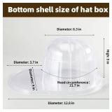 Meisitai 3 Pack Baseball Hat Display Case - Plastic Protector Holder for Signed Caps, Wall Mount Clear Box for Collectibles, Travel Organizer, Memorabilia Storage - Retail: $30
