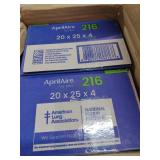 AprilAire 216 High-Efficiency Air Filter 20x25x4in also a two pack - Retail: $210
