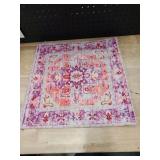 Fancy purple orange flowery pillowcase 17x17 in a 2 Pack  - Retail: $89