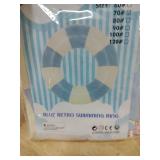Retro Striped Swimming Rings - Blue and Pink Set 2 Pack  - Retail: $15
