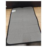 Small black Bath Mat approximately 24x16 in  -