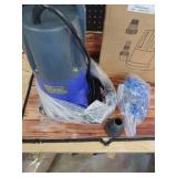 SHANGDA 1 HP Automatic Submersible Water Pump, Portable Sump Pump with Integrated Float Switch 4000GPH Utility Pumps for Pool Tub Garden Pond Flooded Basement Draining - Retail: $73