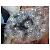 Outdoor String Lights 60 Feet G40 Globe Patio Lights with 32 Edison Shatterproof Bulbs(2 Spare), Waterproof Connectable Hanging Christmas Light for Backyard Porch Balcony Party Xmas Decor - Retail: $3