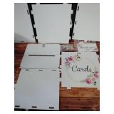 Floral Wedding Card Box with Thank You Cards - Retail: $35