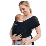 Momcozy Baby Carrier AirMesh - The Perfect Summer Water Sling for Newborns to Toddler 8-35 lbs - Cooling, Breathable and Lightweight Baby Wrap, Nice for Summer, Pool, Beach, Swimming, Black - Retail: 