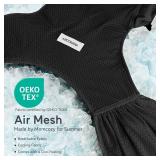 Momcozy Baby Carrier AirMesh - The Perfect Summer Water Sling for Newborns to Toddler 8-35 lbs - Cooling, Breathable and Lightweight Baby Wrap, Nice for Summer, Pool, Beach, Swimming, Black - Retail: 