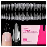 Beetles Tipex Instant Apex Nail Tips Halloween Nails, Stiletto Medium, 192pcs 16 Sizes, Pre-Building Pre-Etched Strong Thicker Strong Acrylic Tips - Retail: $17