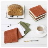 Glynniss Dishcloths Kitchen Highly Absorbent Dish Rags 100% Cotton Dish Cloths for Washing Dishes, Cleaning (11 x 11 Inches, 12 pcs, White) - Retail: $14