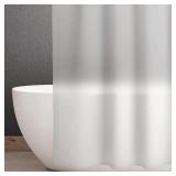 ikloo Waterproof Shower Curtain Liner, 70 x 70 Inch Premium PEVA Plastic Shower Curtains for Bathroom, Frosted Lightweight Standard Size Shower Liner with 12 Grommets, Machine Washable, Hotel Quality 