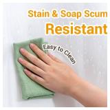 ikloo Waterproof Shower Curtain Liner, 70 x 70 Inch Premium PEVA Plastic Shower Curtains for Bathroom, Frosted Lightweight Standard Size Shower Liner with 12 Grommets, Machine Washable, Hotel Quality 