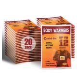 MR.ICE 20 Packs Body Warmers Large Pads with Adhesive Backing Gives 12 Hours Warm (5.1ftft×3.7ftft) for Women Men Kids, Big Heat Sticker for Camping Hiking - Retail: $19