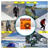 MR.ICE 20 Packs Body Warmers Large Pads with Adhesive Backing Gives 12 Hours Warm (5.1ftft×3.7ftft) for Women Men Kids, Big Heat Sticker for Camping Hiking - Retail: $19