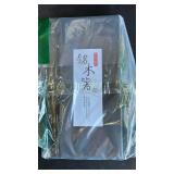 GLAMFIELDS Reusable Chopsticks Japanese Natural Wooden 5 Pairs Classic Style Lightweight Hand-Carved Safe Chop Sticks 8.8 Inch22.5cm Gift Set - Retail: $8