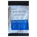 AmazerBath Shower Curtain Liner Small, 60x72 Clear Camper Shower Curtain, Waterproof Plastic Shower Liner, Lightweight PEVA Shower Curtain for Bathroom with 3 Magnets and 10 Rustproof Metal Grommets -