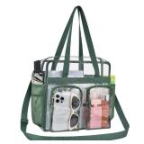 Clear Bag for Stadium Events 12x6x12 Clear Tote Bag for Women Transparent Lunch Bag for Work Sports Concert - Retail: $18
