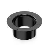 HonandGuan Duct Connector Flange 6 Inch, Plastic 6 Inch Dust Collection Fittings Dryer Vent Connector Flange For Heating Cooling Ventilation System, Black. - Retail: $12
