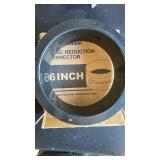 HonandGuan Duct Connector Flange 6 Inch, Plastic 6 Inch Dust Collection Fittings Dryer Vent Connector Flange For Heating Cooling Ventilation System, Black. - Retail: $12