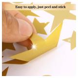 Star Wall Stickers 320 Pcs Sparkle Wall Decor Sticker, Peel and Stick Stars Vinyl Decals for Kids Nursery Party