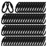 50 Pcs 2.3\ Chain Quick Links, 14\in Black Small Chain Carabiner, 900 LBS Capacity, High Strength Anti-Rust Chain Connector for Key Chain, Camping, Backpack, Pet Leash, Gym Bag - Retail: $30in
