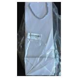 HANSWARE 6PCS Wine Gift Bags with Handles for Bottles Gifts Clear Window Paper Wine Bag for Valentines,Wedding,Easter,Christmas,Baby Shower,Birthday Party,White-6PCS - Retail: $10
