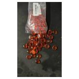 Flat Amber Marble Beads Decor -