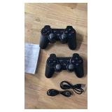 2pk Wired DualShock Controllers, Works with PC, PlayStation, Xbox and Switch -