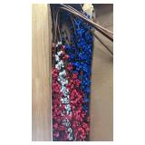 RedWhiteBlue Paper Coil Artificial Flowers -