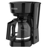 BLACK+DECKER 12-Cup Coffee Maker with Easy OnOff Switch, Easy Pour, Non-Drip Carafe with Removable Filter Basket, Vortex Technology, Black - Retail: $29