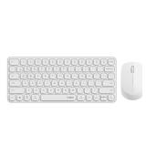 Rapoo 9010M Multi-Device Keyboard and Mouse Combo, 2.4GHzBluetooth 5.04.0 Wireless Keyboard and Mouse Set for WindowsMacLinuxChrome, Support 4 Devices, Low-Profile Silent Click, Battery Powered - Reta