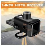 ITULCYO 13419 Class 3 Trailer Hitch Receiver for Dodge Ram 1500 Hitch Receiver(2019-2024),2\Hitch Receiver,Compatible Tow Hook, Cargo Rack, Bike Rack, Ball Rack,Tow Hook (Black, Including Accessories)