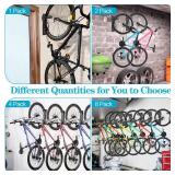 DkOvn 4 Pack Bike Rack Garage Wall Mount, Wall Mount Bike Rack with Screws, Heavy Duty Steel Vertical Bike Hook Holds Up to 66lb for Indoor Storage - Retail: $21